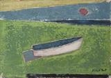 Boat on the Beach III by Richard Burt, Painting, Oil and Acrylic on Canvas