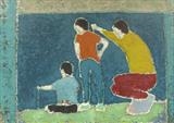 Boys by Richard Burt, Painting, Acrylic on canvas