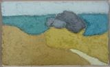 Soar Mill Cove Beach by Richard Burt, Painting, Oil on Wood