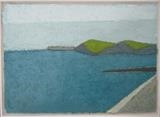 Start Point with Breakwater by Richard Burt, Painting, Oil on canvas