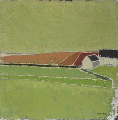 Ann Yeoman's House by Richard Burt, Painting, Oil and Acrylic on Canvas