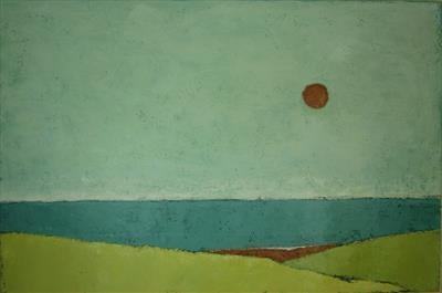 Dunes at South Milton Sands, Thurlestone by Richard Burt, Painting, Mixed Media on Canvas