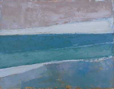 Hallsands by Richard Burt, Painting, Oil on canvas