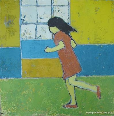 No Running on Custom Quay by Richard Burt, Painting, Acrylic on canvas