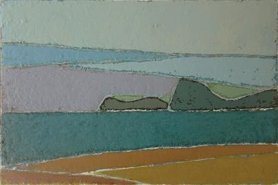 Rame Head from Bigbury by Richard Burt, Painting, Oil and Acrylic on Canvas