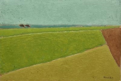 Two Hawthorn Trees by Richard Burt, Painting, Oil and Acrylic on Canvas