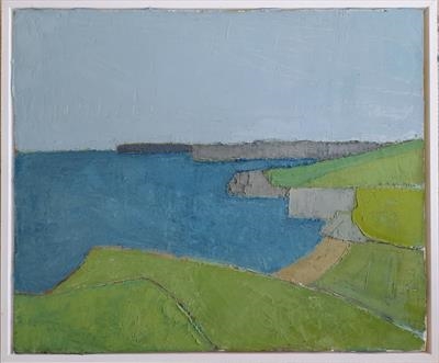 Westcombe Beach by Richard Burt, Painting, Oil on canvas